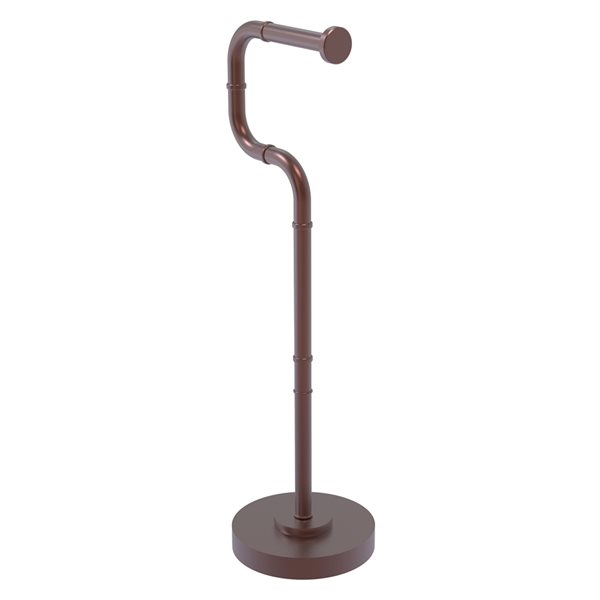 Allied Brass Remi Freestanding Single Post Toilet Paper Holder in Antique Copper