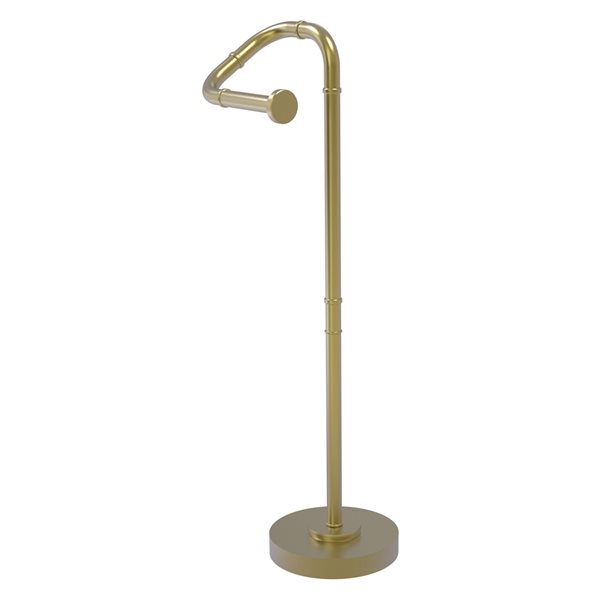 Allied Brass Remi Satin Brass Freestanding Single Post Toilet Paper Holder