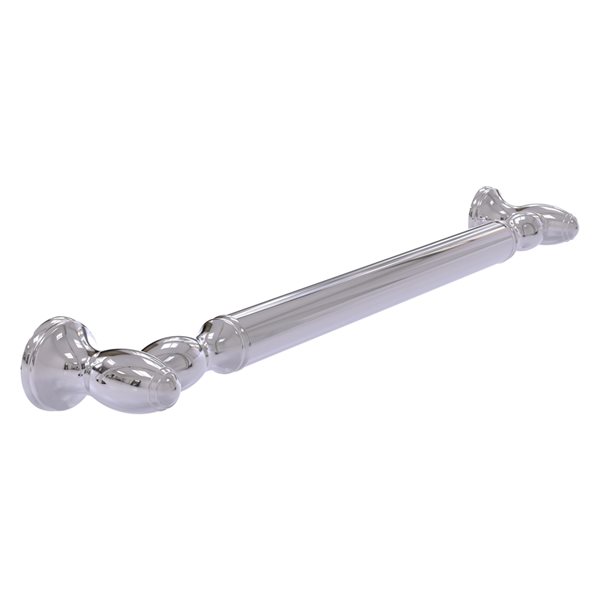 Allied Brass Traditional Style 16-in Polished Chrome Wall Mount Grab Bar (ADA Compliant)