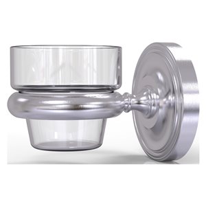 Allied Brass Prestige Regal Satin Chrome Glass Votive Candle Holder