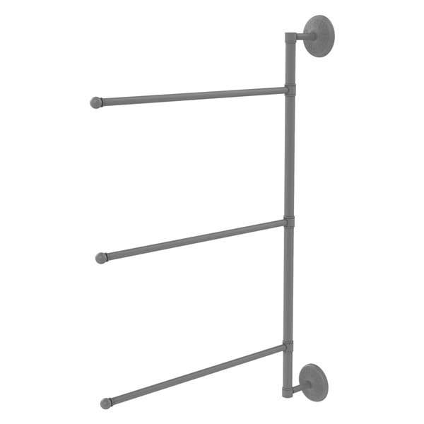 Allied Brass Prestige Monte Carlo Matte Grey Wall Mount Towel Rack