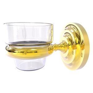 Allied Brass Prestige Que New Polished Brass Glass Votive Candle Holder