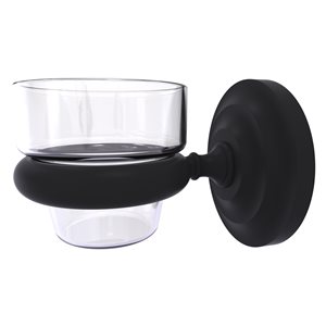 Allied Brass Prestige Que New Matte Black Glass Votive Candle Holder