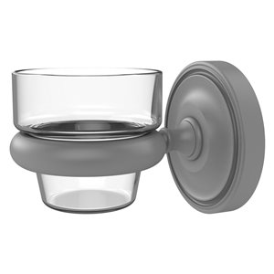 Allied Brass Prestige Regal Matte Grey Glass Votive Candle Holder