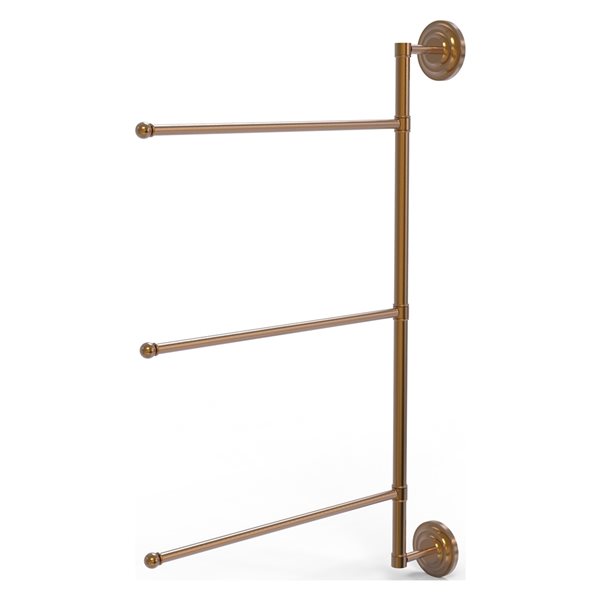 Allied Brass Prestige Que New Brushed Bronze Wall Mount Towel Rack RONA   330877878 MainImage 001 L 