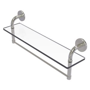Étagère en verre Remi de meuble-lavabo avec barre à serviettes intégrée de 22 po