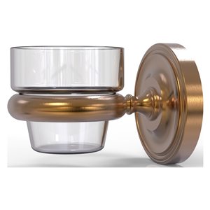 Allied Brass Prestige Regal Brushed Bronze Glass Votive Candle Holder