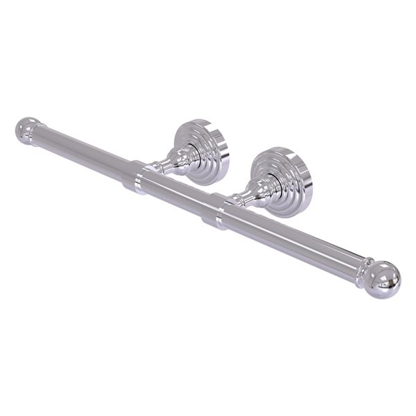 Allied Brass Waverly Place Wall Mount Double Post Toilet Paper Holder (Polished Chrome)