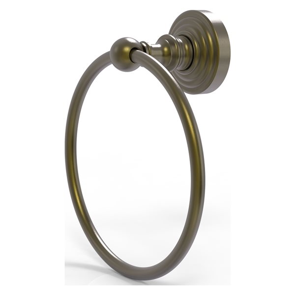 Allied Brass Waverly Place Antique Brass Wall Mount Towel Ring