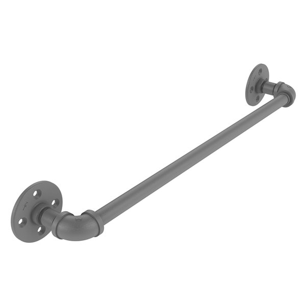 Allied Brass Pipeline 18-in Matte Grey Wall Mount Single Towel Bar