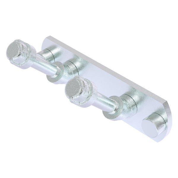 Allied Brass Pipeline 2-Hook Polished Chrome Towel Hook