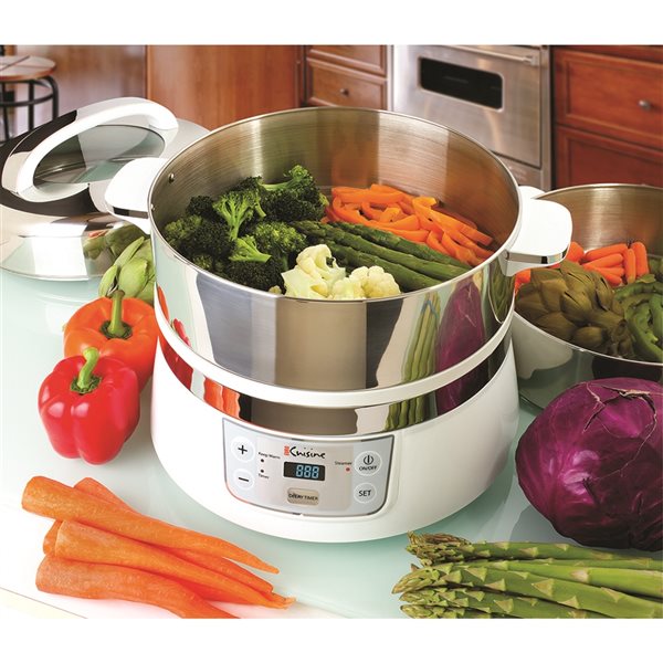 Euro Cuisine 16.9 qt. Programmable Food Steamer