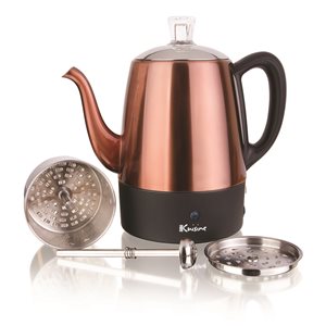 Euro Cuisine 4-Cup Copper Commercial/Residential Percolator