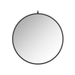 A&E Bath and Shower Haylo 36-in Black Round Bathroom Mirror