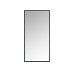 A&E Bath & Shower Prime 18-in Black Rectangular Bathroom Mirror