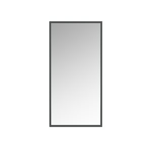 Miroir Prime rectangulaire de 18 po pour salle de bains par A&E Bath and Shower, noir