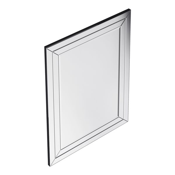 Miroir Beach rectangulaire de 30 po pour salle de bains par A&E Bath and Shower