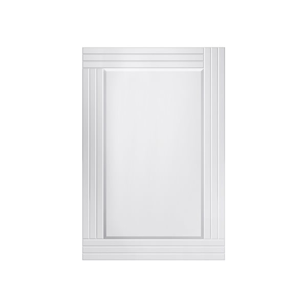 Miroir Waves rectangulaire de 24 po pour salle de bains par A&E Bath and Shower