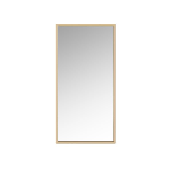 Miroir Prime rectangulaire de 18 po pour salle de bains par A&E Bath and Shower, doré