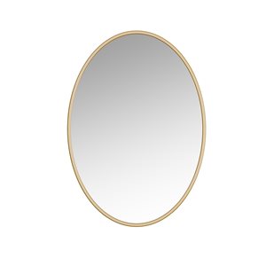 A&E Bath & Shower Sandy 24-in Gold Oval Bathroom Mirror