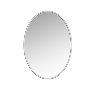 A&E Bath and Shower Sandy 24-in Silver Oval Bathroom Mirror