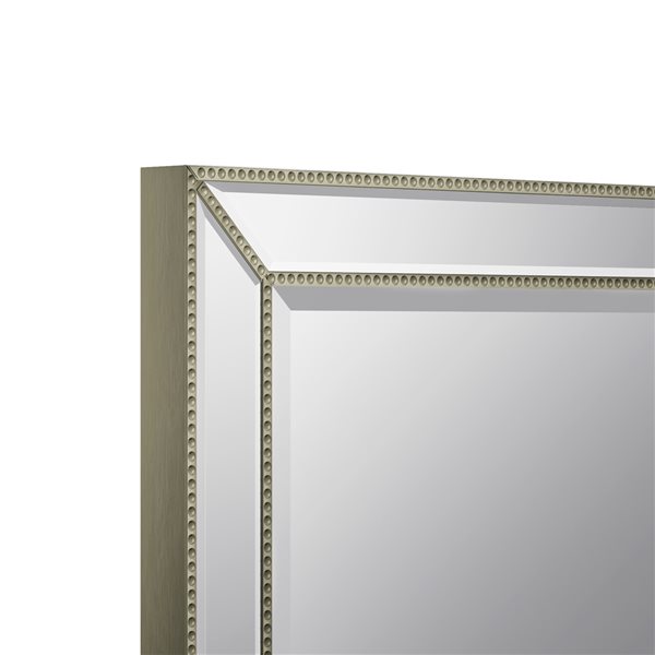 A&E Bath and Shower Gail 30-in Gold Rectangular Bathroom Mirror