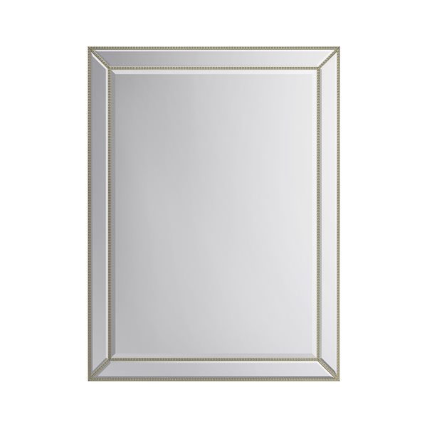 A&E Bath and Shower Gail 30-in Gold Rectangular Bathroom Mirror