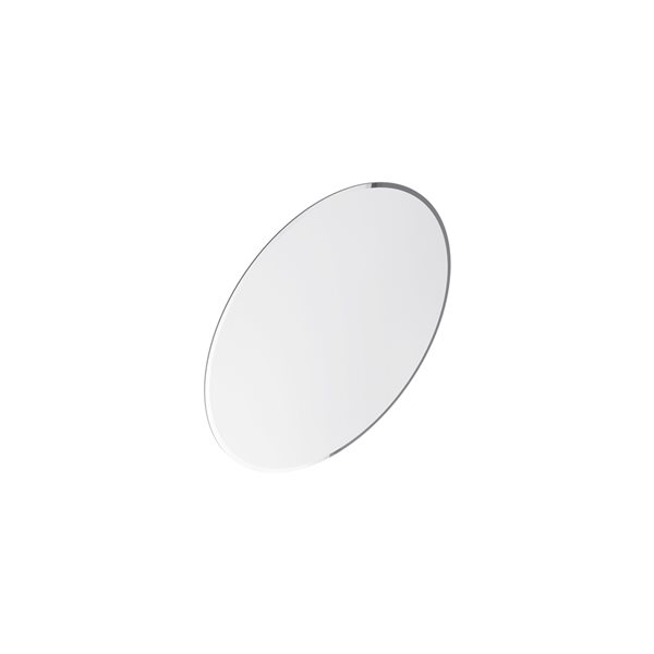 A&E Bath & Shower Cairo 24-in Round Frameless Bathroom Mirror