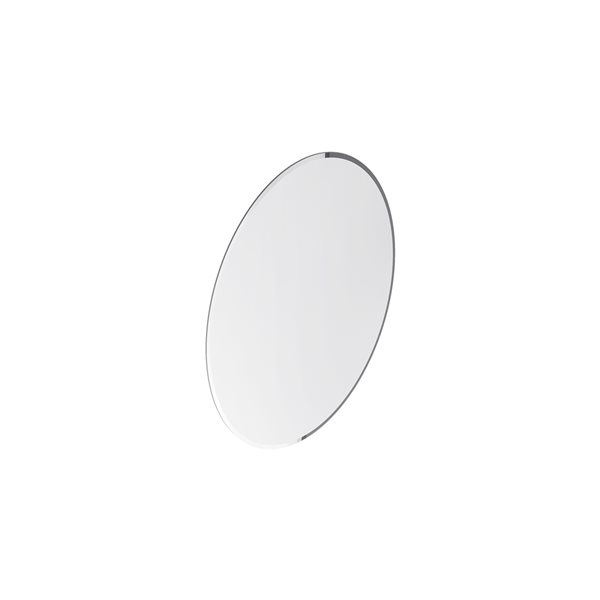 A&E Bath and Shower Oldport 20-in Oval Frameless Bathroom Mirror