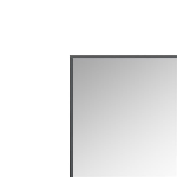 A&E Bath & Shower Prime 24-in Black Rectangular Bathroom Mirror