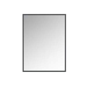 Miroir Prime rectangulaire de 24 po pour salle de bains par A&E Bath and Shower, noir