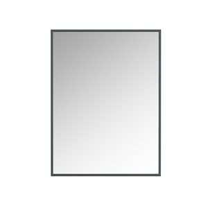 A&E Bath & Shower Prime 30-in Black Rectangular Bathroom Mirror