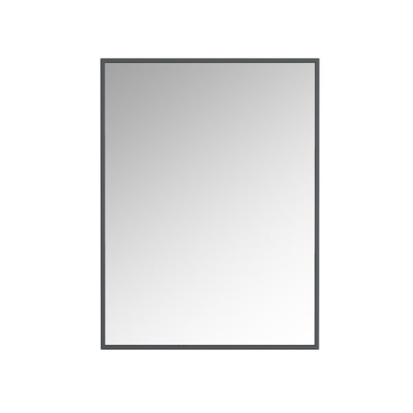 Miroir Prime rectangulaire de 30 po pour salle de bains par A&E Bath and Shower, noir