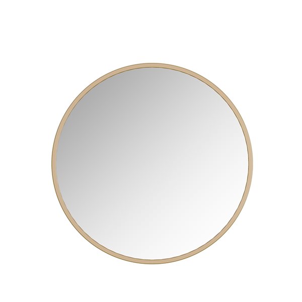 Miroir Halcyon circulaire de 36 po pour salle de bains par A&E Bath and Shower, doré