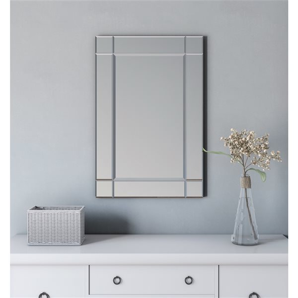 Miroir Seeley rectangulaire de 24 po pour salle de bains par A&E Bath and Shower