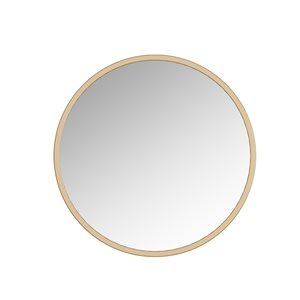 A&E Bath & Shower Halcyon 28-in Gold Round Bathroom Mirror