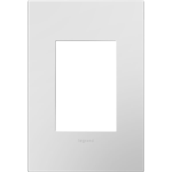 Legrand adorne Powder White 1-Gang + Screwless Wall Plate