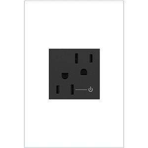 Legrand adorne Graphite Grey 15 A Decorator Tamper Resistant Residential Controlled Outlet