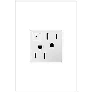 Legrand adorne White 15 A Decorator Tamper Resistant Residential Energy Saving Outlet