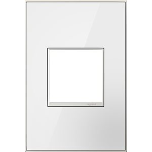 Legrand adorne Mirror White 1-Gang Wall Plate