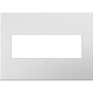 Legrand adorne Gloss White 3-Gang Wall Plate