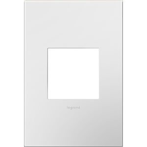 Legrand adorne 1-Gang Wall Plate - Gloss White on White