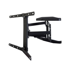MegaMounts Full Motion Black Wall TV Mount for TVs up to 70-in (Hardware Included)