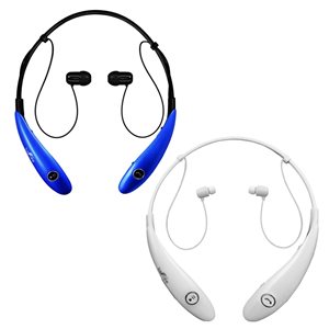 Befree Sound Blue/White Earbud Headphones with Microphone - 2-Pack