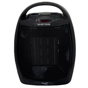 Vie Air 1500W Portable 2-Settings Heater in Black