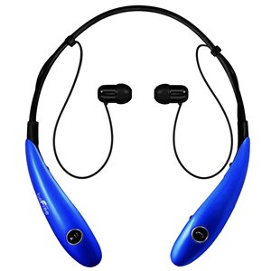 Befree Sound Blue Earbud Noise Canceling Headphones with Microphone