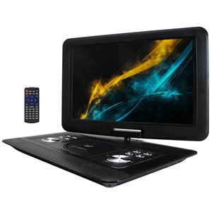 Trexonic 15.4-in Portable DVD Player with TFT-LCD Screen and USB/SD/AV Inputs