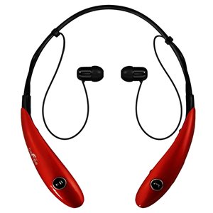 Befree Sound Red Earbud Noise Canceling Headphones with Microphone