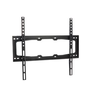 MegaMounts Fixed Wall Black TV Mount for TVs up to 55-in (Hardware Included)