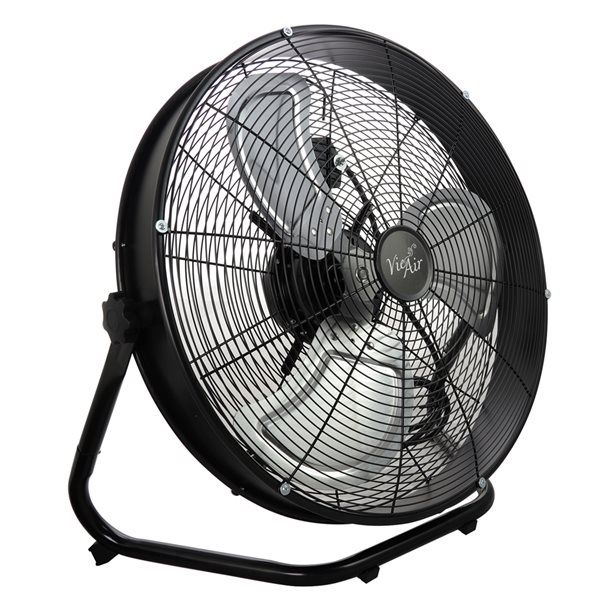 Vie Air 20-in 3-Speed Indoor Black Oscillating Fan 848109800M | RONA